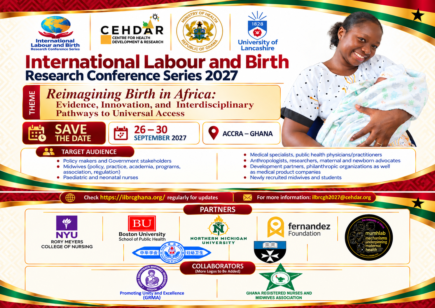 26th International Labour and Birth Research Conference Ghana 2027 (ILBRC 2027)